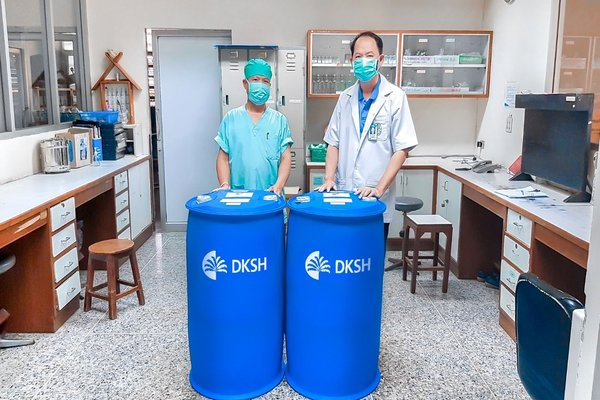 DKSH donatesethanolto use as disinfectant for hospitals and medical facilities across Thailand