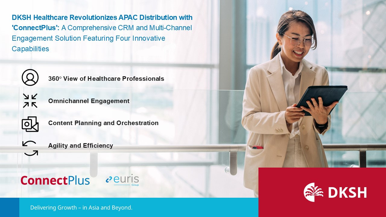 DKSH Healthcare and Euris Unveil CRM & MCE Platform “ConnectPlus” to Revolutionize APAC Healthcare Distribution