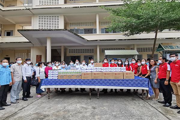 DKSH Cambodia donates important prevention equipment to support schools